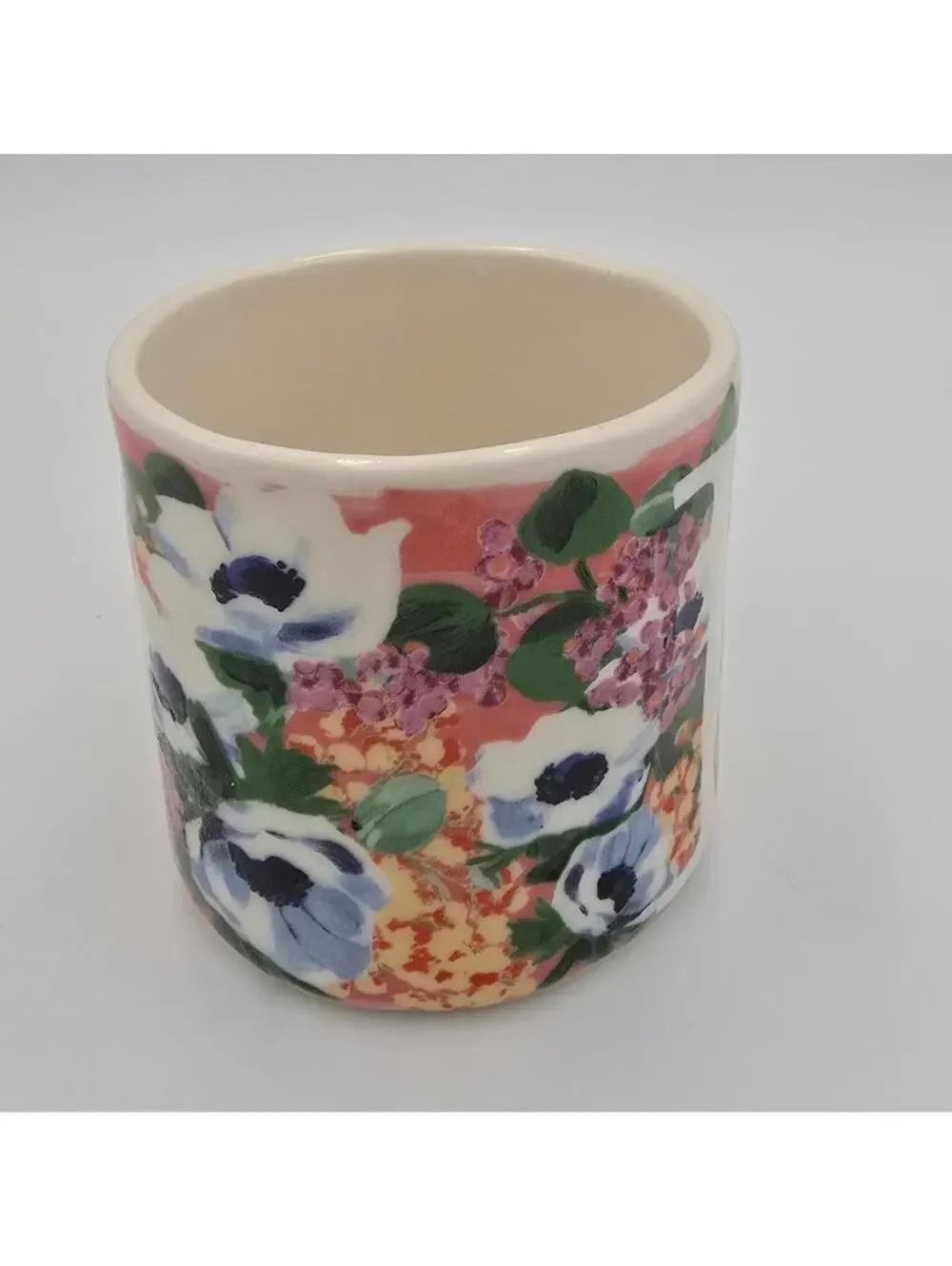 Anthropologie Monogram Floral Mug - Initial 